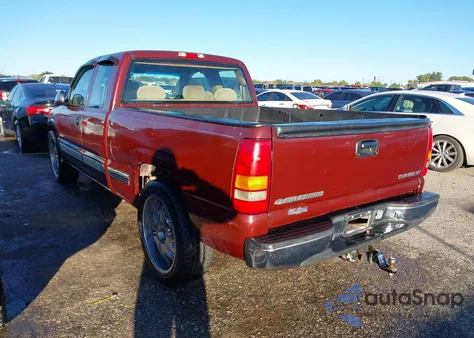 1999 Chevrolet Silverado 1500 Ls из США, поврежденный, VIN 1GCEC19T4XZ100348